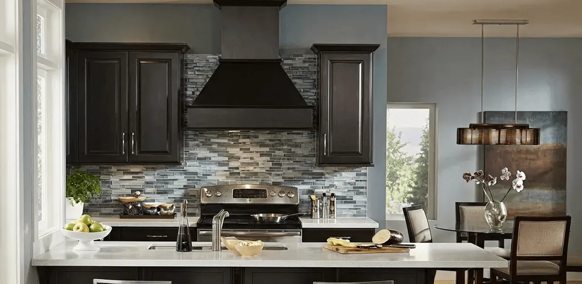 Kitchen cabinet painting and refinishing in a modern kitchen in Arvada, CO